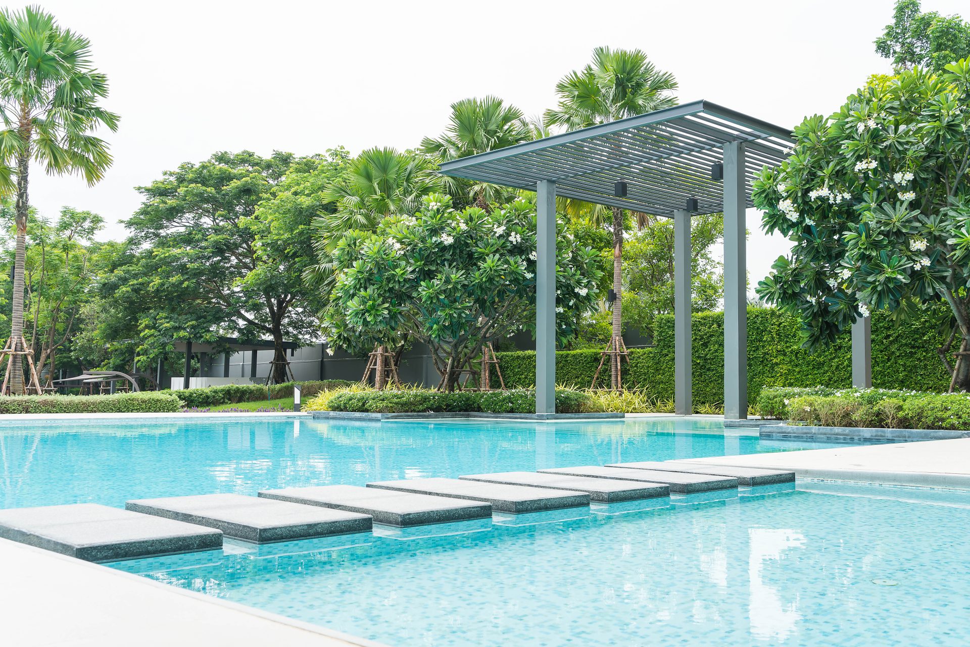 pool landscaping Greenwich CT